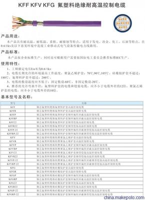 【安徽長(zhǎng)峰供應(yīng)KFF KFV KFG氟塑料絕緣耐高溫控制電纜】?jī)r(jià)格,廠家,圖片,特種電線電纜,安徽長(zhǎng)峰特種電纜-